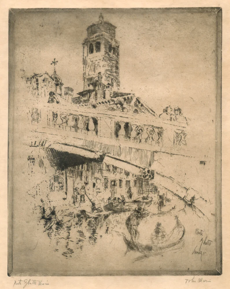 John Marin, Ponte Ghetto, Venice