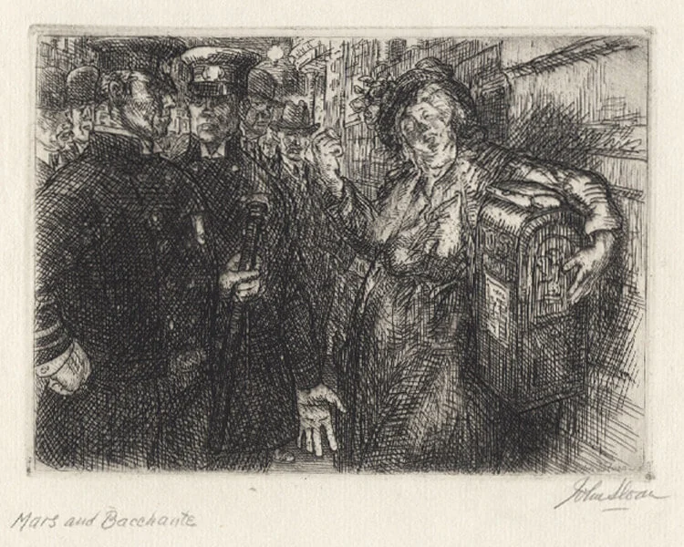 John Sloan, Mars and Bacchante