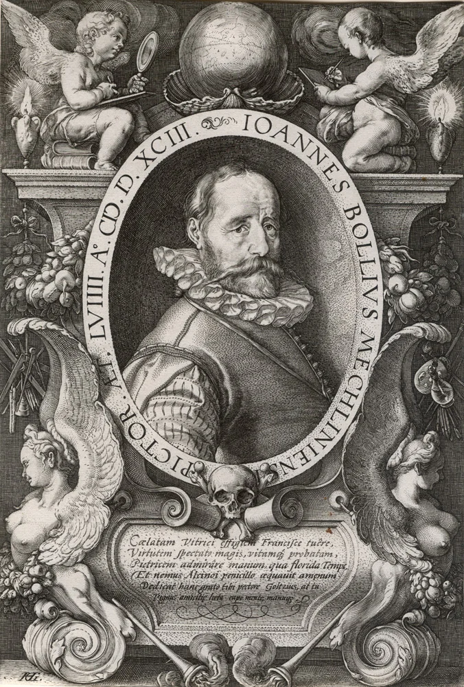 Hendrick Goltzius, Portrait of Hans Bol, the Painter, at age 58