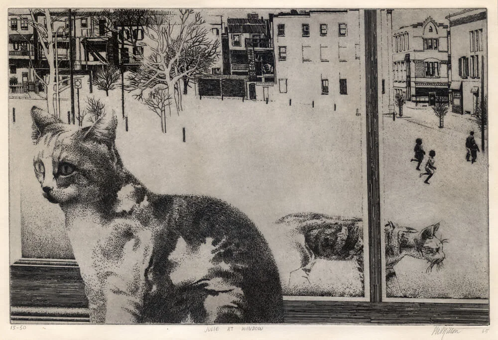 Peter Milton, Julie at Window