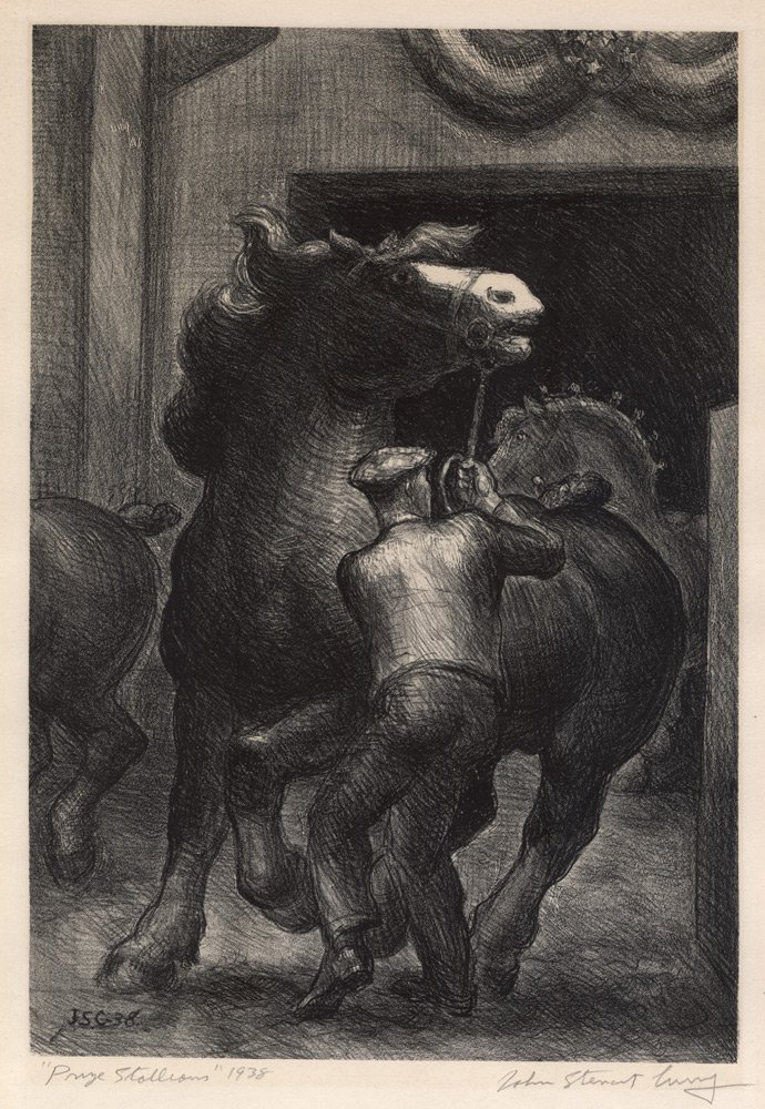John Steuart Curry, Prize Stallions