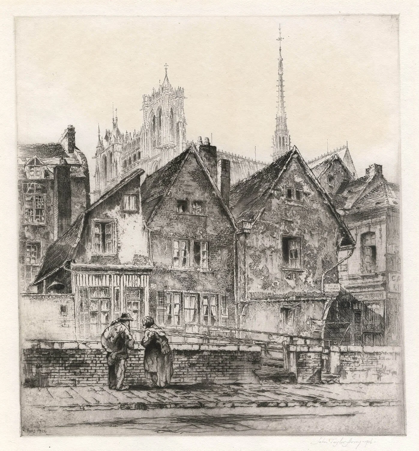John Taylor Arms, Amiens or The Cathedral of Notre Dame, from the Lower Town