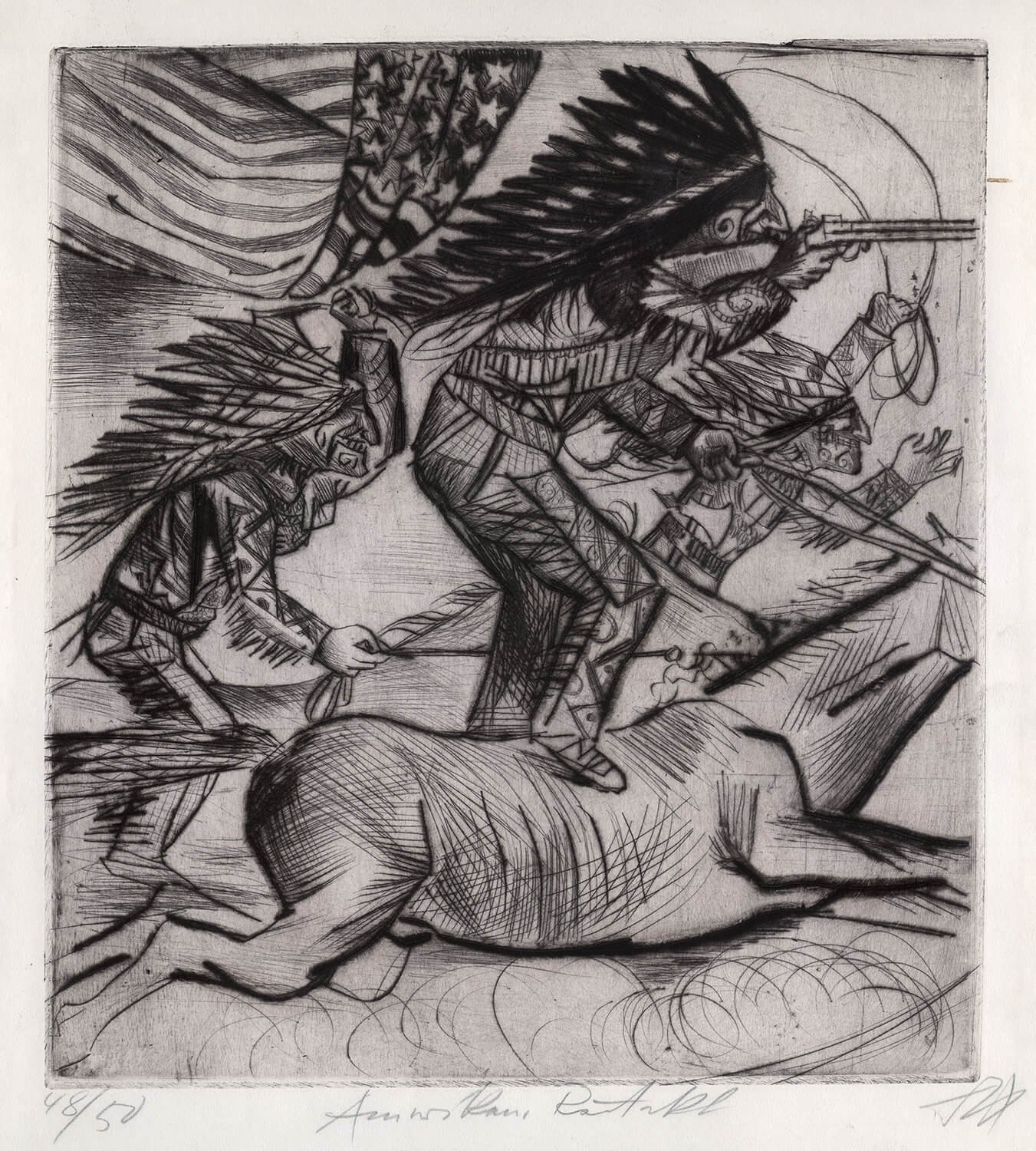 Otto Dix, Amerikanischer Reitakt