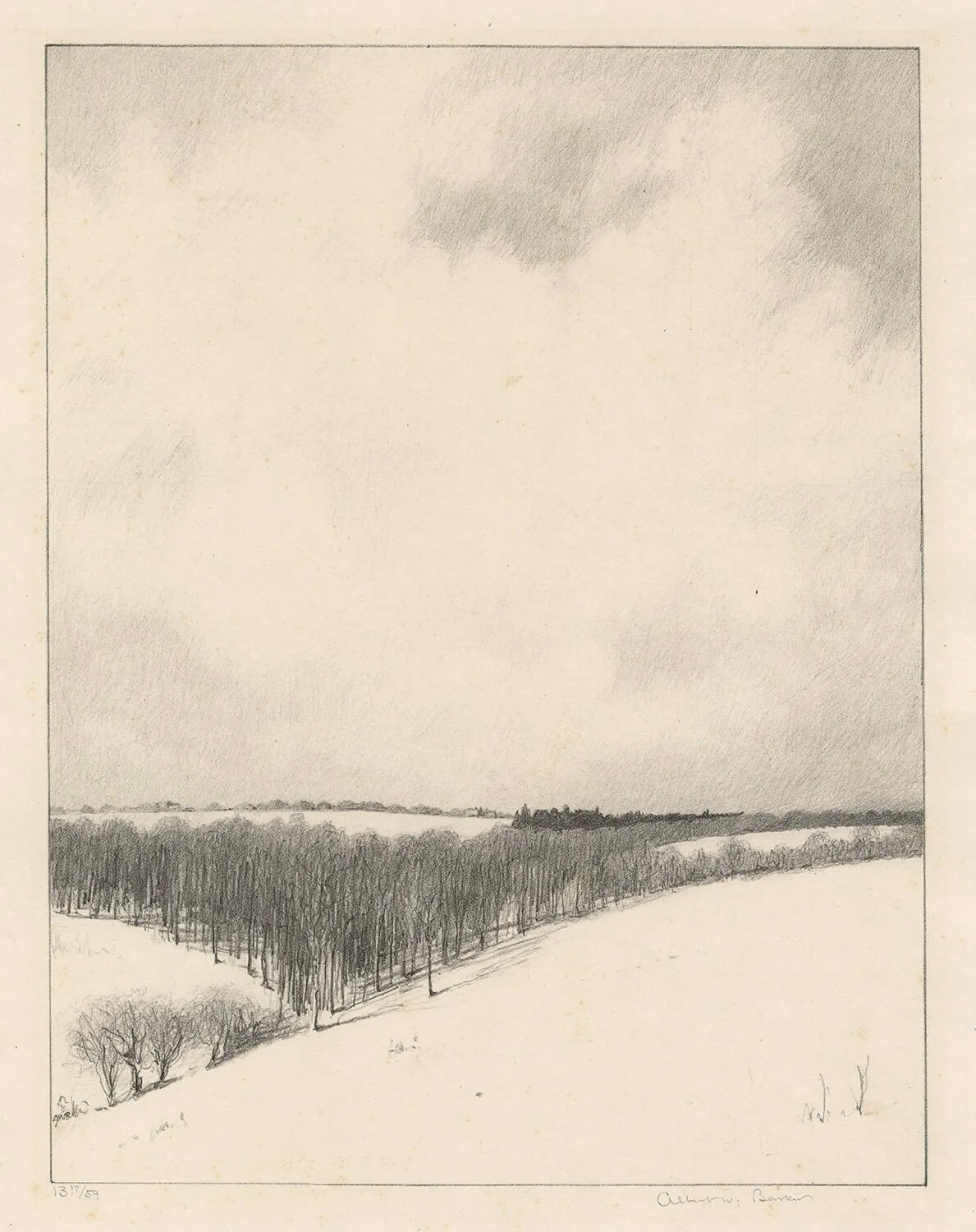 Albert Barker, Snow on Rose Valley