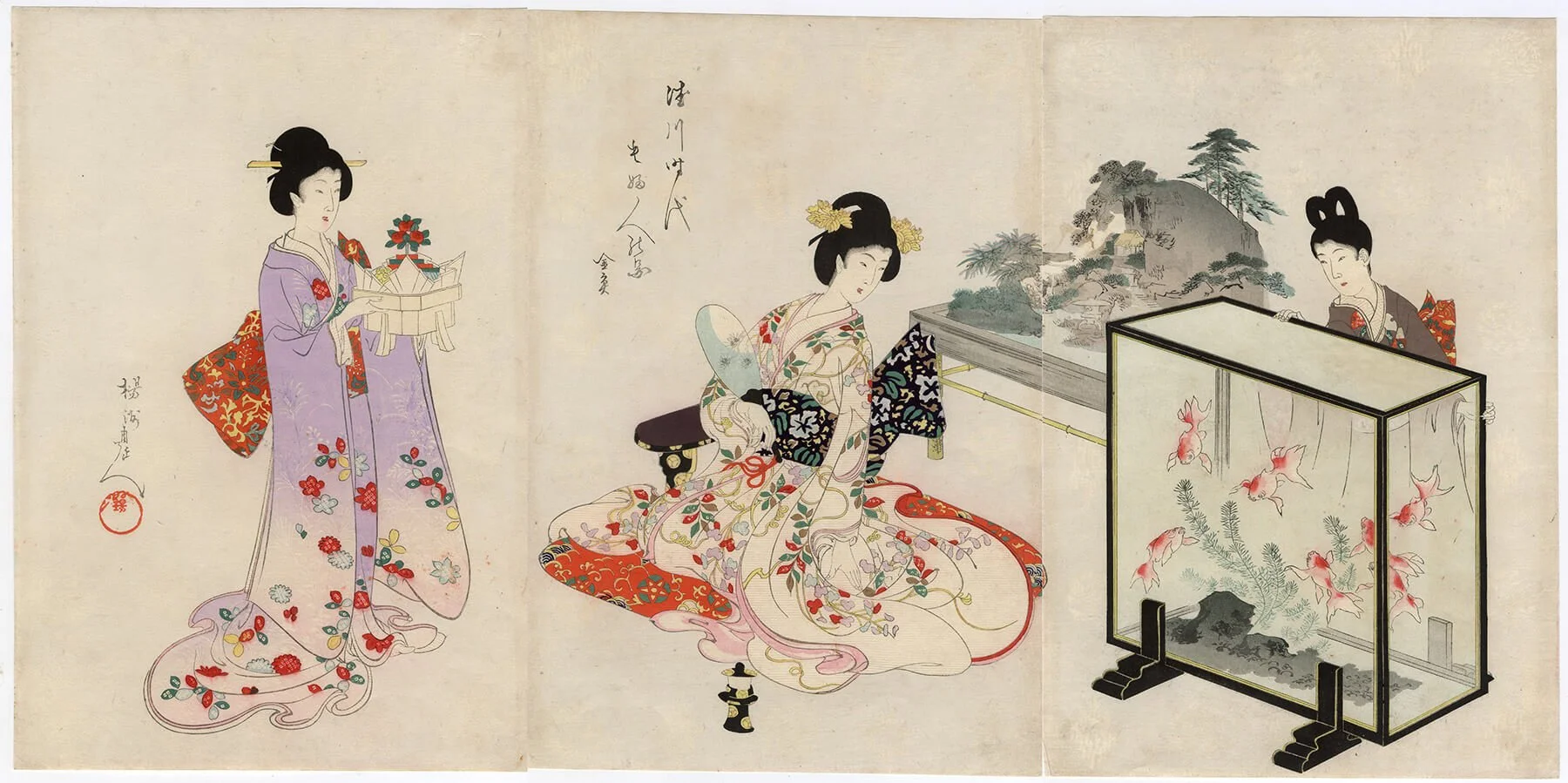 Yoshu Chikanobu, Goldfish