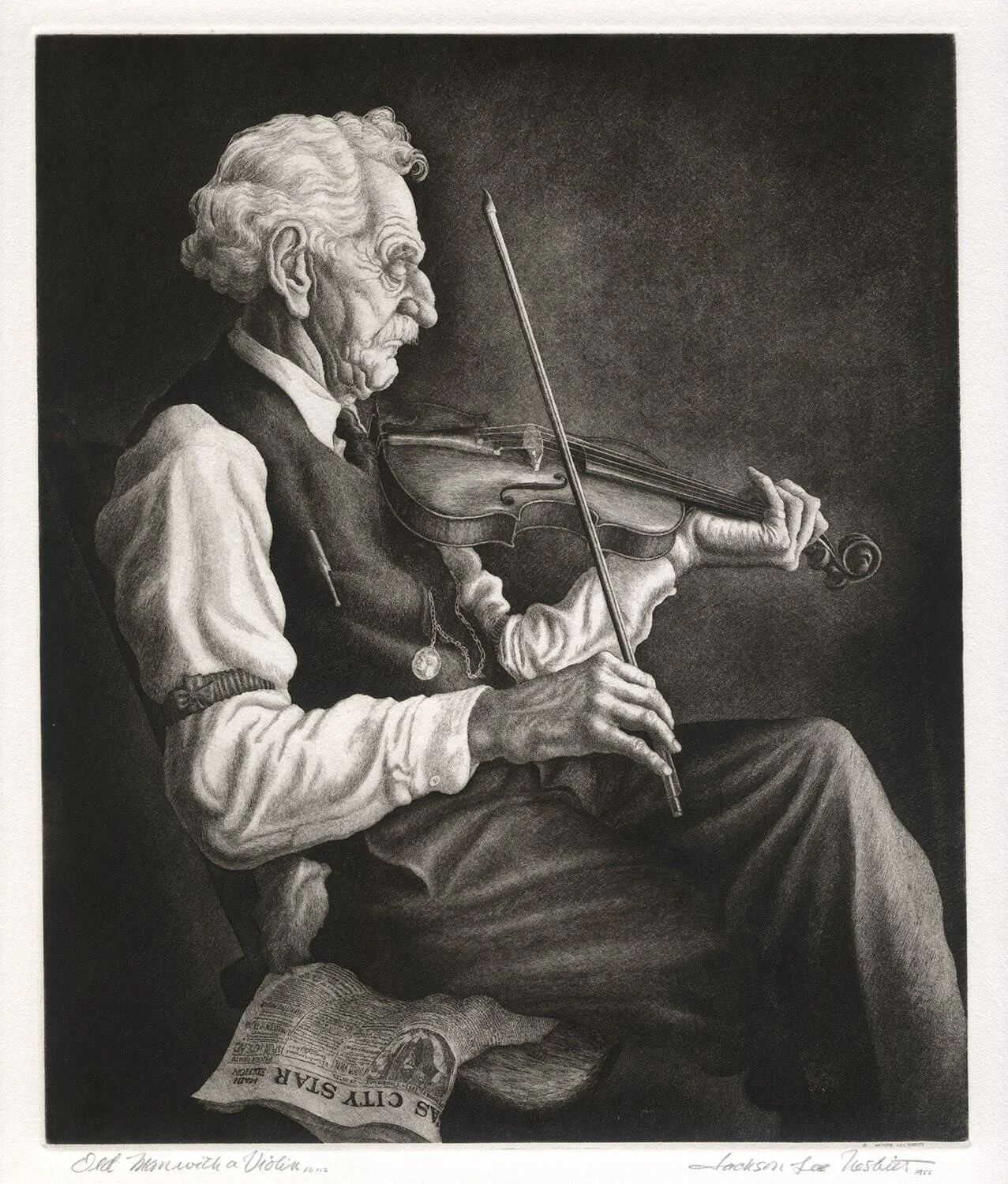Old Man with a Violin