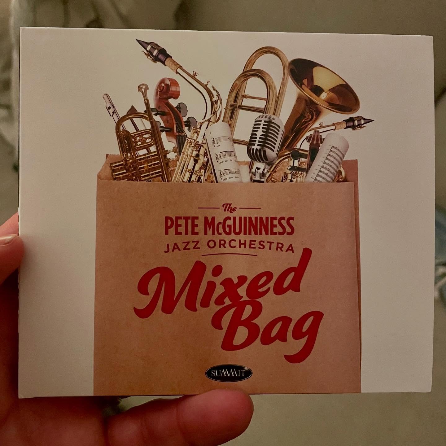 Just got my copy of the new Pete McGuinness Jazz Orchestra CD: &ldquo;Mixed Bag&rdquo;!! It&rsquo;s always a pleasure to be a part of Pete&rsquo;s projects - great band, stellar arrangements. And he can sing! Check it out!! 🎶🎙️ 
&bull;
&bull;
#pete