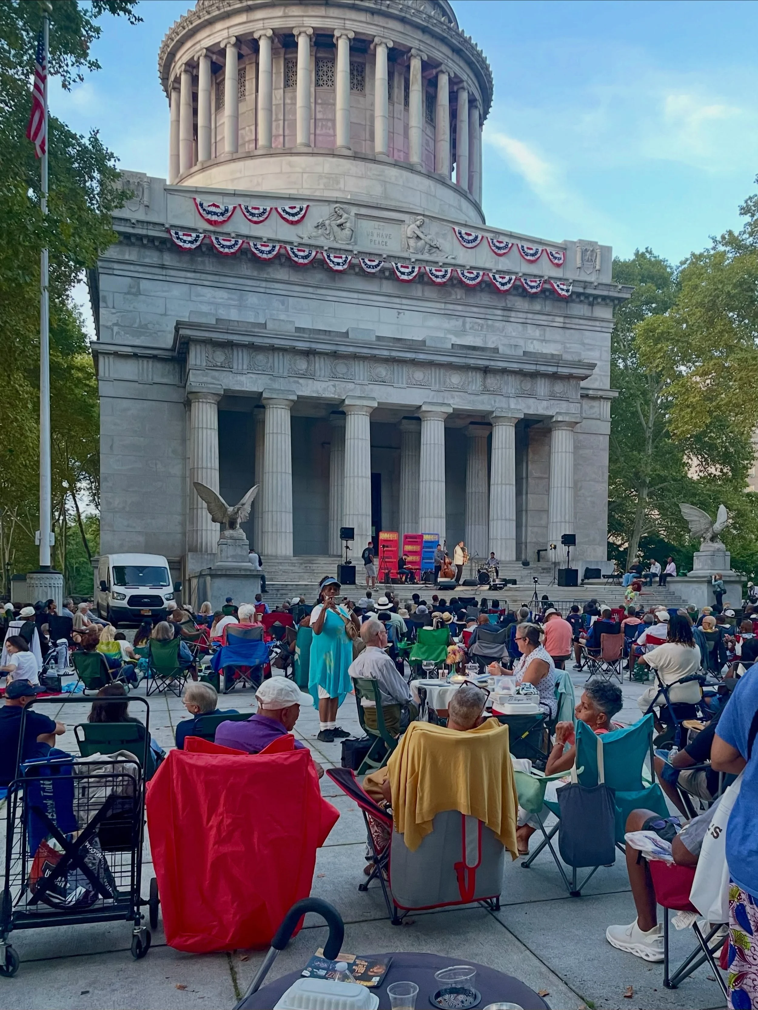 Jazzmobile Summerfest concert at Grants Tomb - the Donald Harrison Quintet, on a beautiful summer evening! 🎷🎶 
&bull;
&bull;
#jazzmobile #donaldharrisonquartet #summerfest2026 #whosburiedingrantstomb #jeffnelsontrb