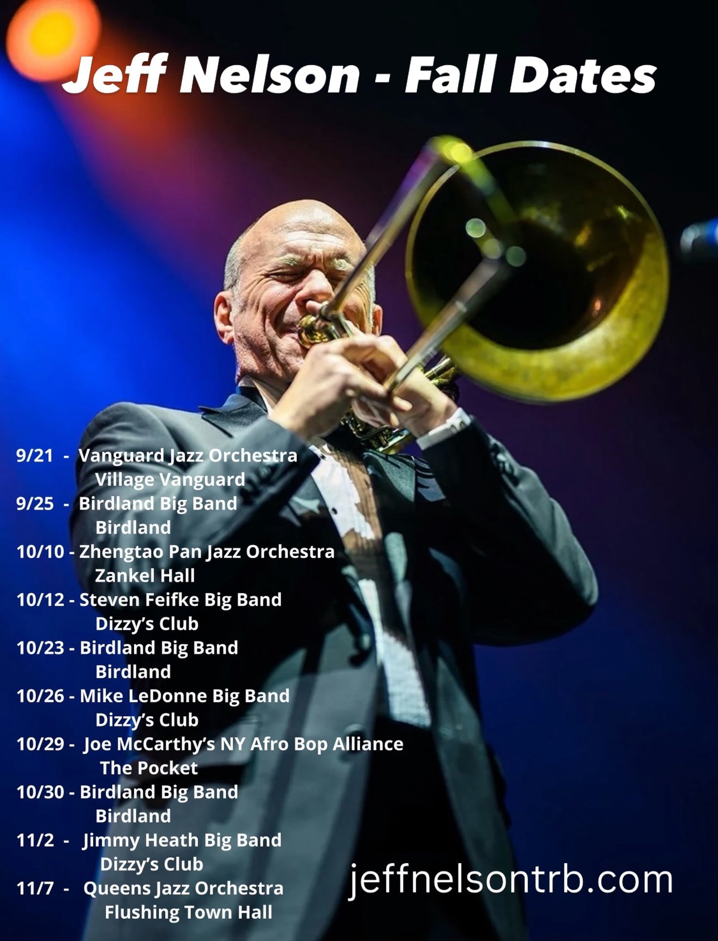 Looking forward to some great gigs this fall!🪊 
&bull;
@thevanguardjazzorchestra 
@birdlandbigband 
@zhengtaopan 
@stevenfeifke 
@mikeledonne5 
@joe_mcdrum 
@walkedwithgiants 
📸 @safesaxphotography 
&bull;
#livemusic #nycjazz #jazzorchestra #jeffne