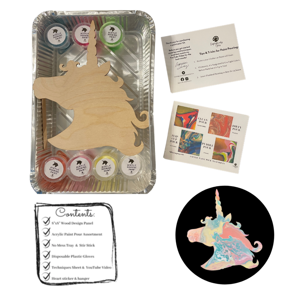 Unicorn Paint Pour Kit — Expressively You, LLC