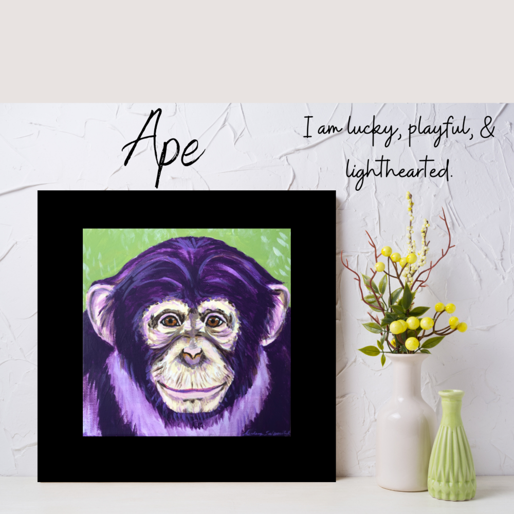 I am purple and I am a monkey!