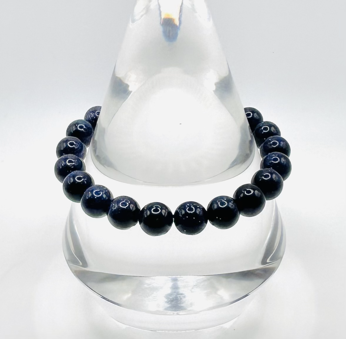 Blue Sandstone Beaded Bracelet