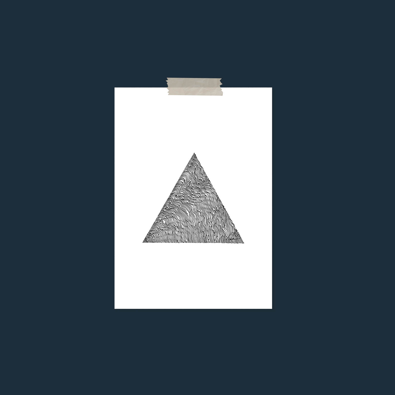 TRIANGLE Bauhaus Geometric Modern Minimalism Minimalist Scandi Decor Poster Print.jpg