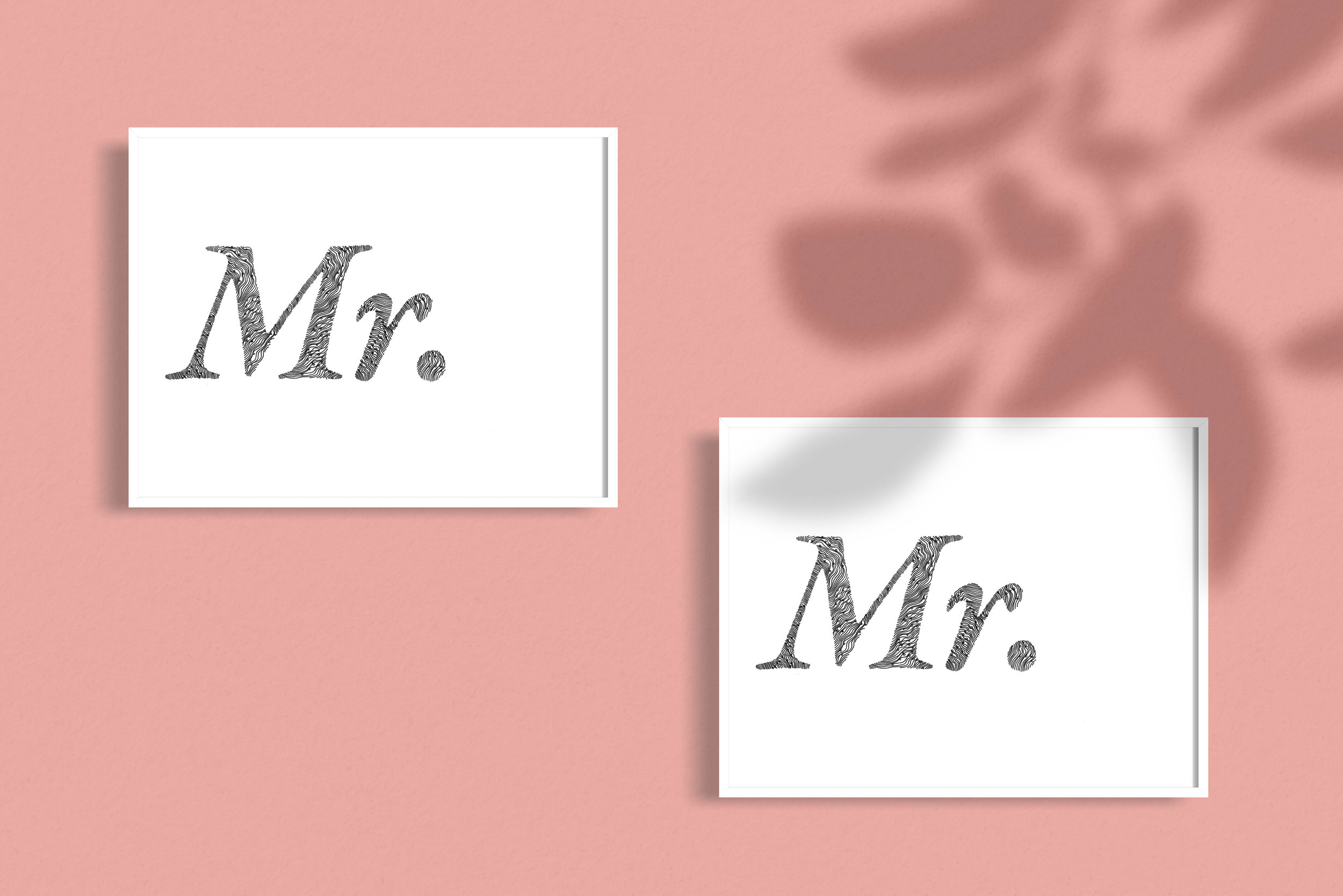 Mr Mr Gay Wedding Gift Illustrated Mix and Match