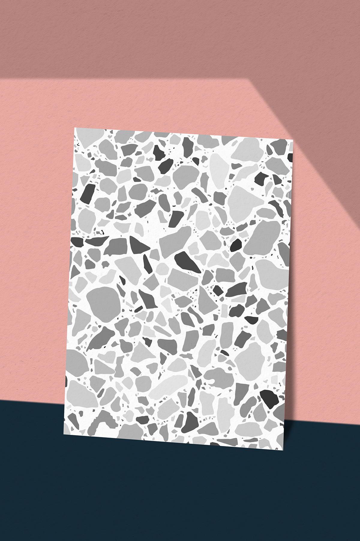 A1 TERRAZZO BLACK WHITE MONOCHROME LARGE FORMAT PRINT POSTER PATTERN.jpg
