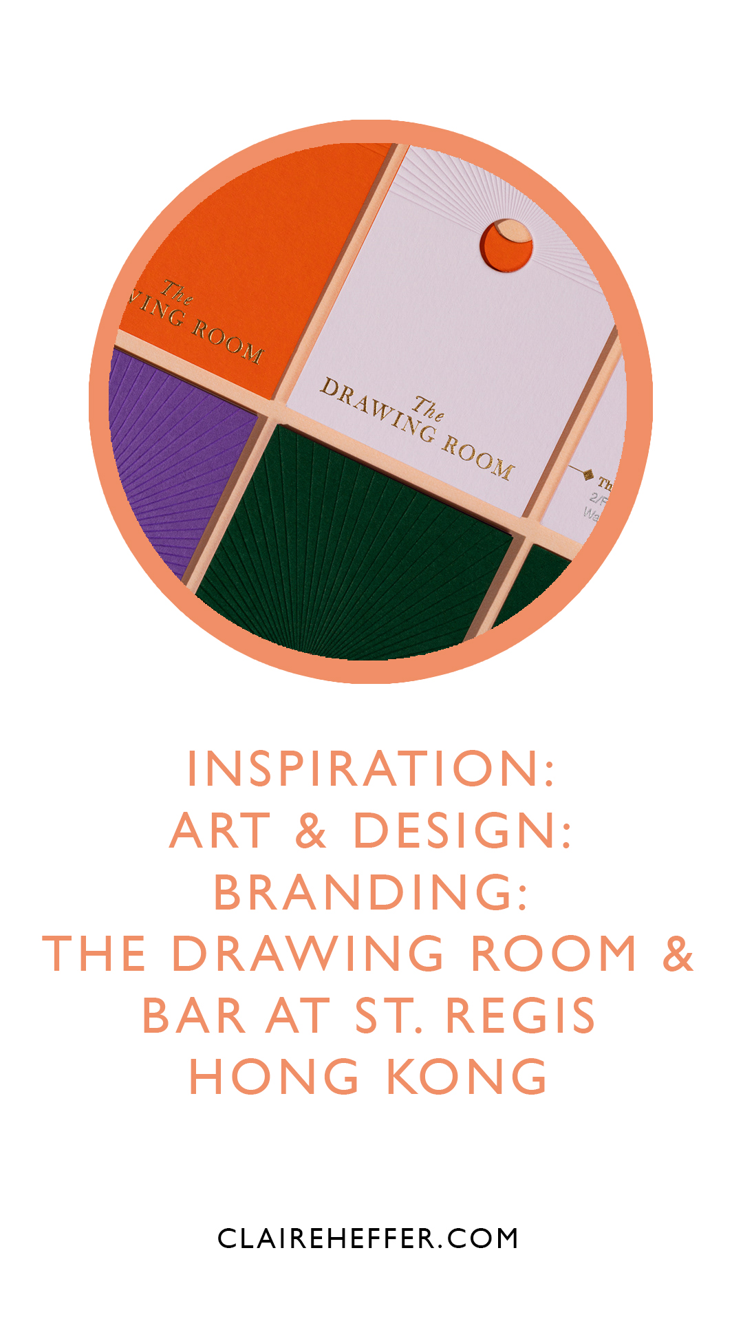INSPIRATION: ART &amp; DESIGN: BRANDING: THE DRAWING ROOM &amp; BAR AT ST. REGIS HONG KONG