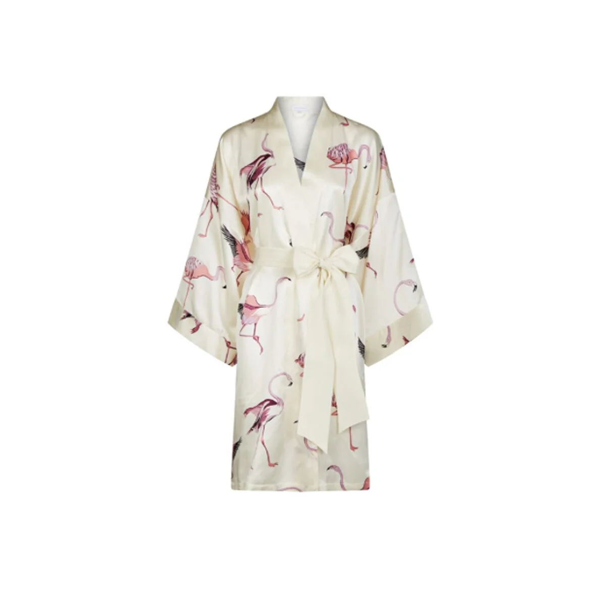 Olivia von Halle Flamingo Short Robe