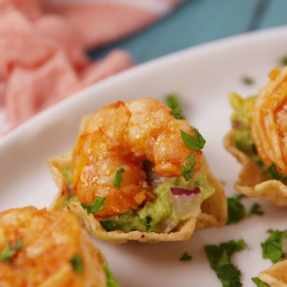 Shrimp Tostada Bites