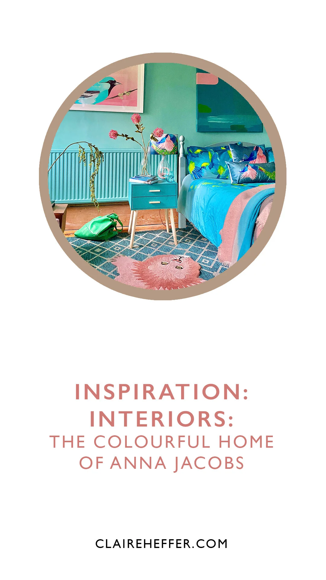 INSPIRATION: INTERIORS: THE COLOURFUL HOME OF ANNA JACOBS