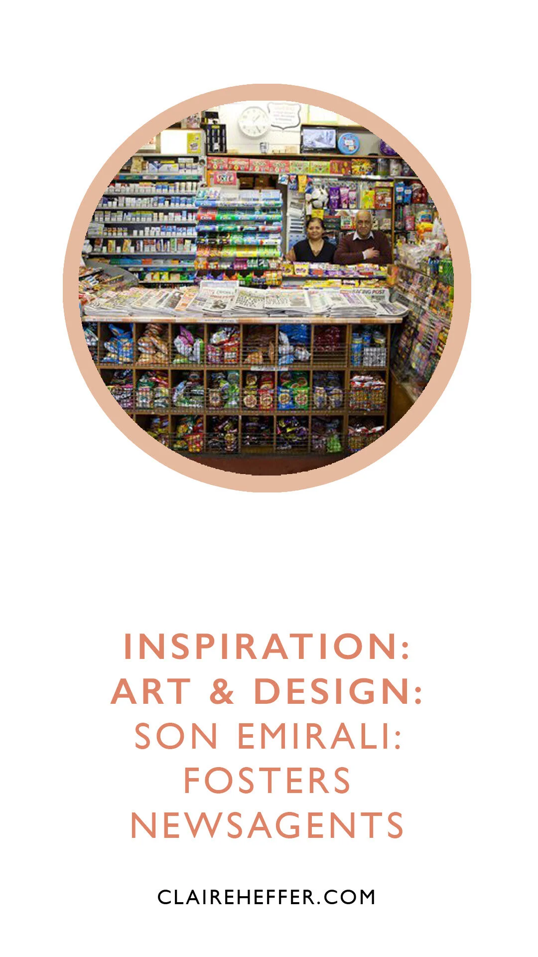 INSPIRATION: ART &amp; DESIGN: SON EMIRALI: FOSTERS NEWSAGENTS