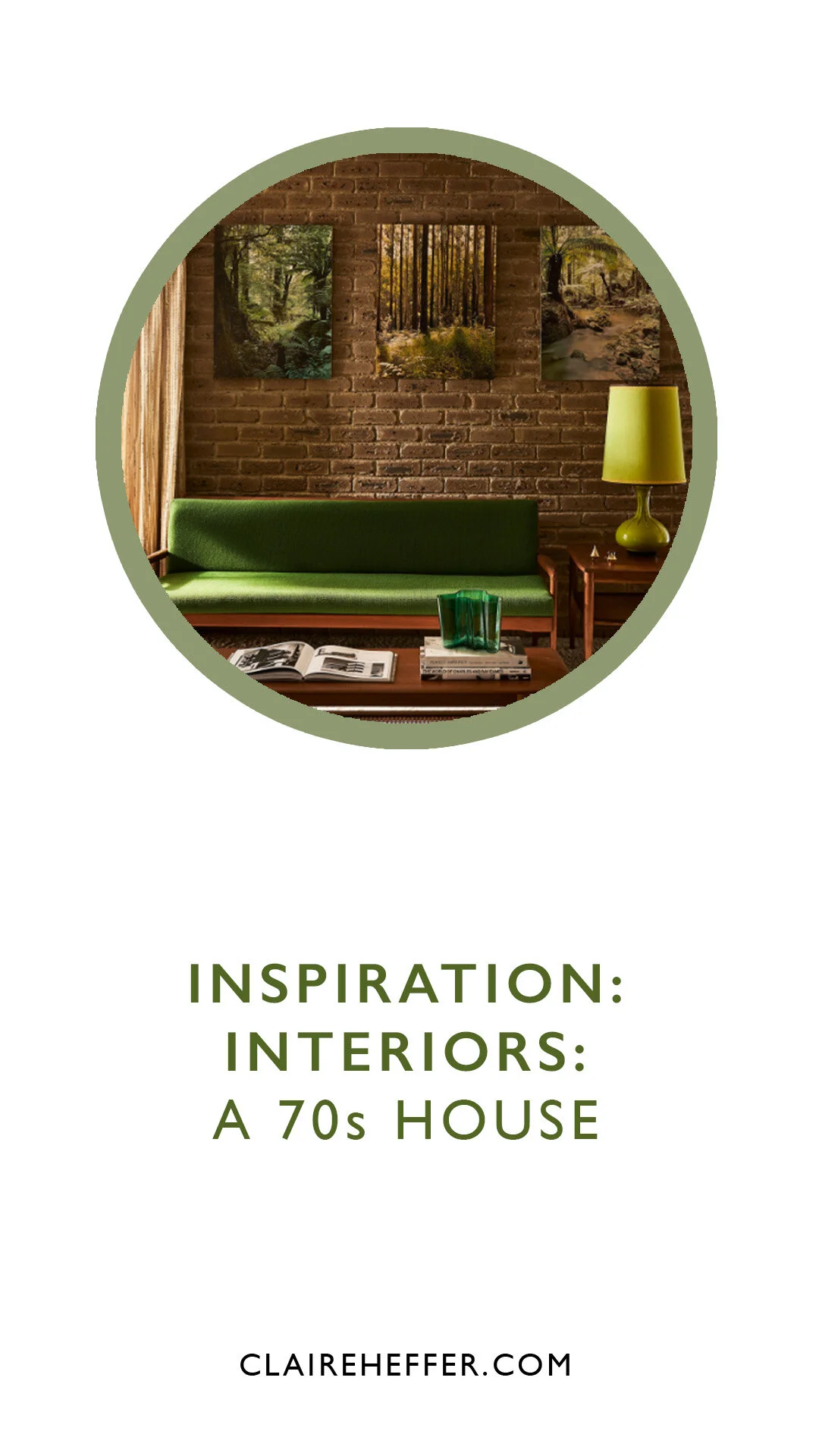 INSPIRATION: INTERIORS: A 70s HOUSE