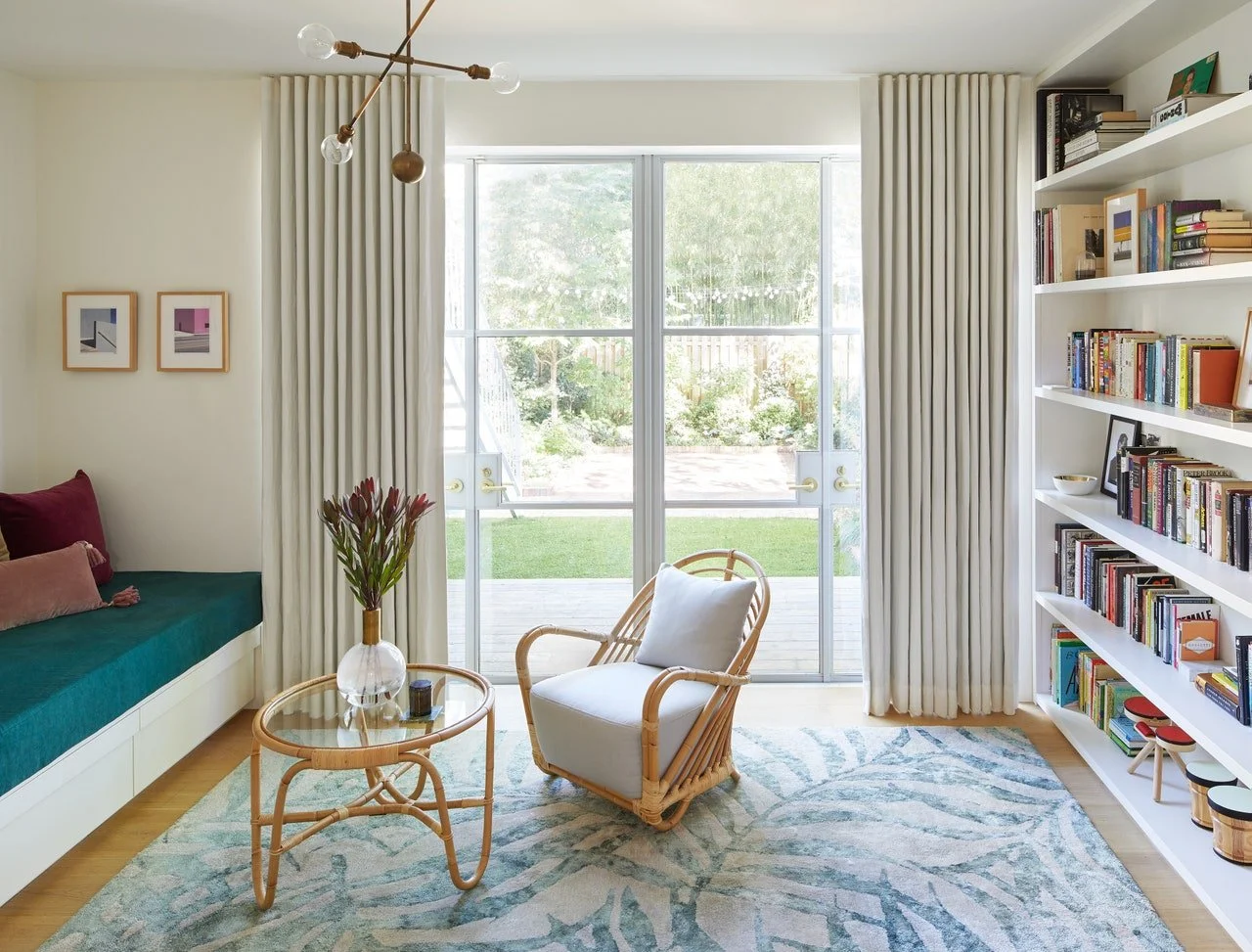 INSPIRATION: INTERIORS: ROSE BYRNE &amp; BOBBY CANNAVALE’S PINK HOME, My favourite parts, magnificent staircase, staircase, beautiful pink sofa, pink sofa,  sofa,  light and airy-ness, 