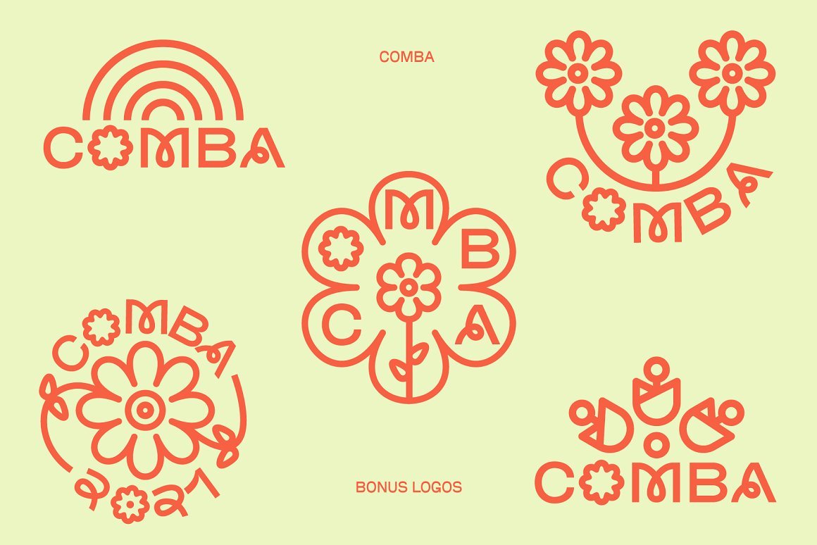   Comba Display Font + Logos  by  That That Creative    