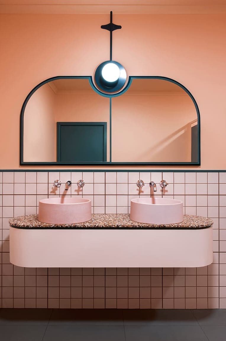 Bathroom Inspiration, Tile Inspiration For Your Bathroom, Plants For Your Bathroom, Bath Inspiration For Your Bathroom Refurb,  Terrazzo Flooring Inspiration For Your Bathroom, Great