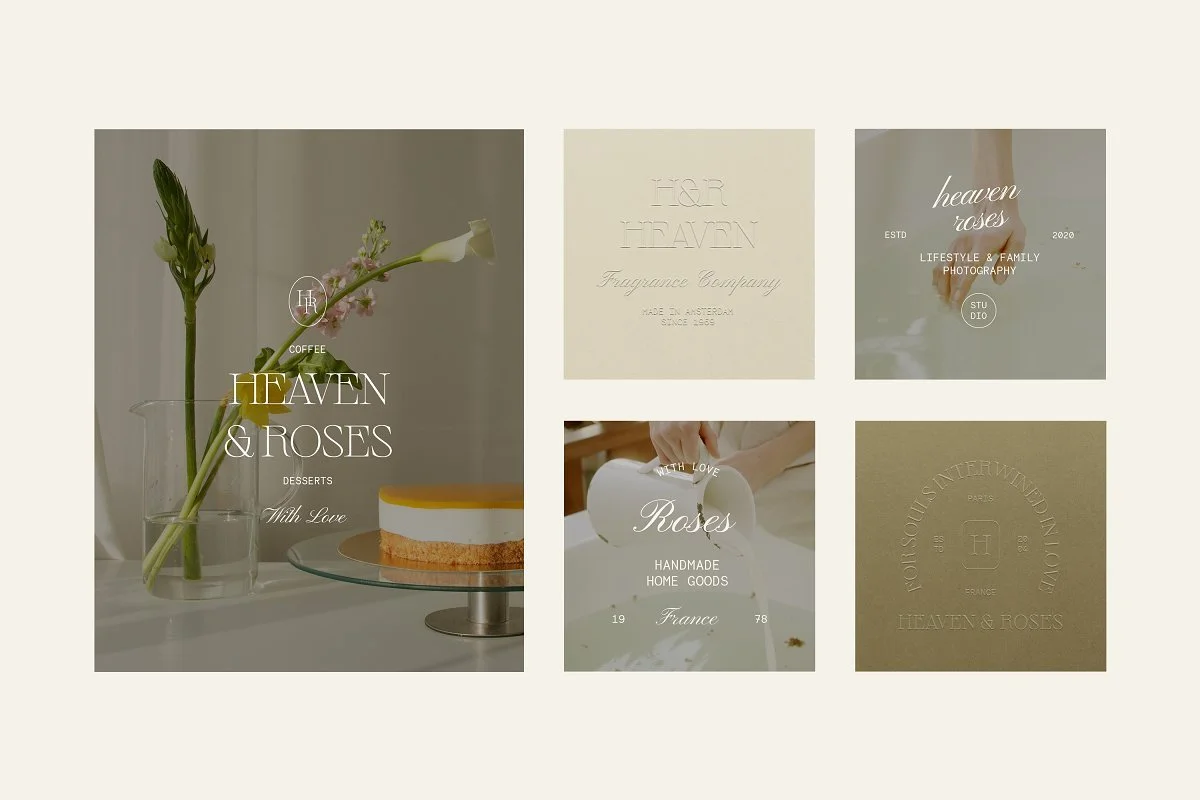   Heaven Minimal Logo Kit Ai Eps Psd  by  Feel This      