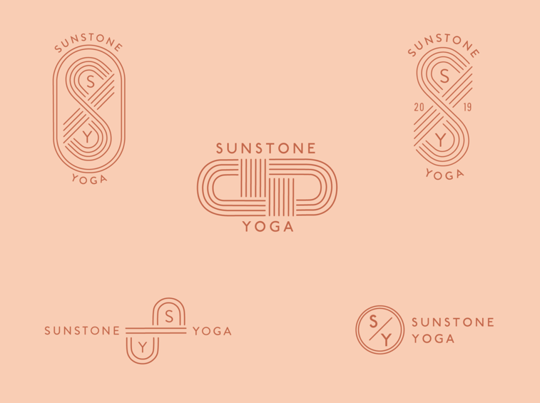  Logo exploration for Sunstone Yoga by  Kendra Lebo  