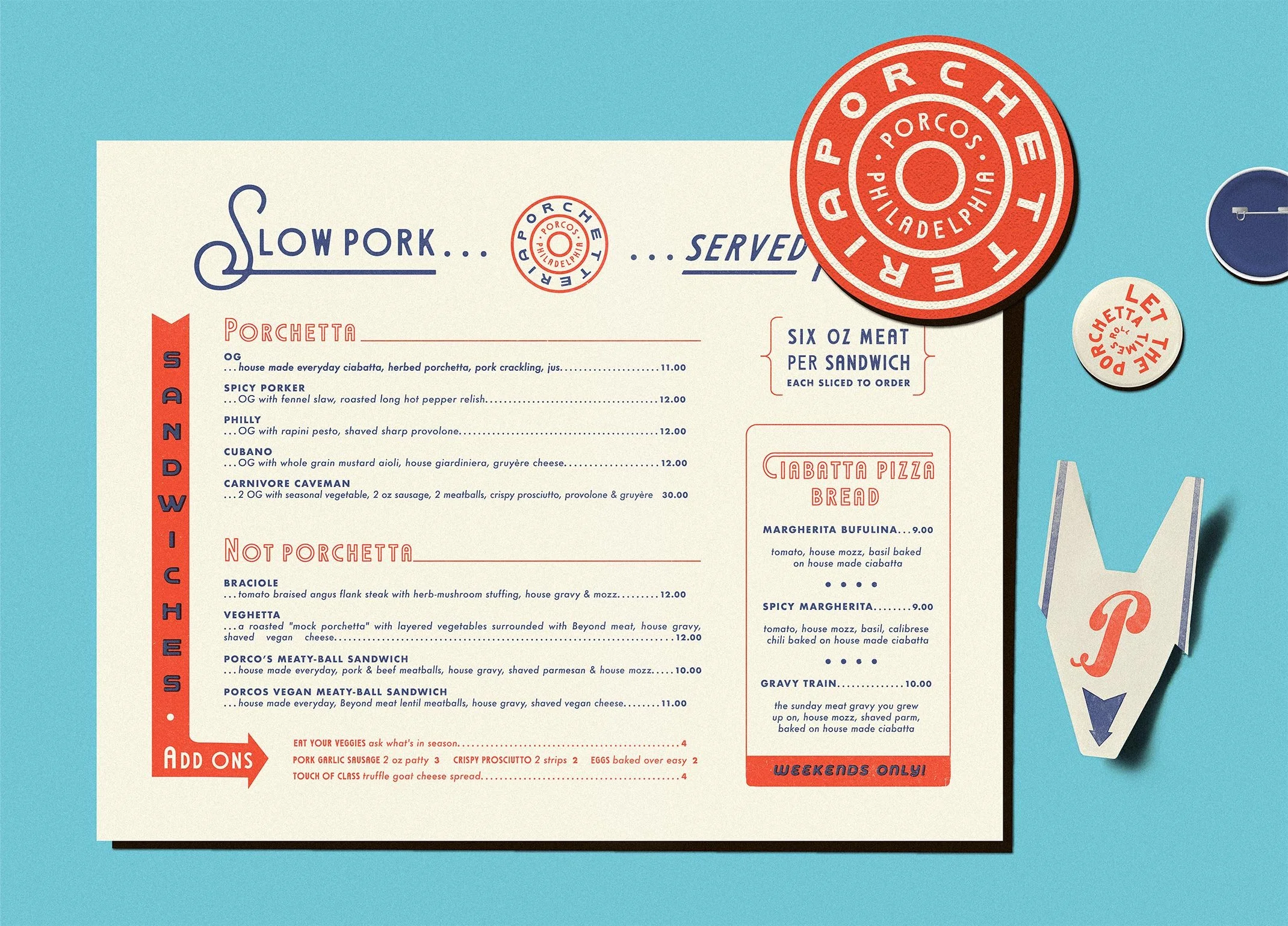  Porco’s, South Philadelphia.  Design:    Mellow Gold.    