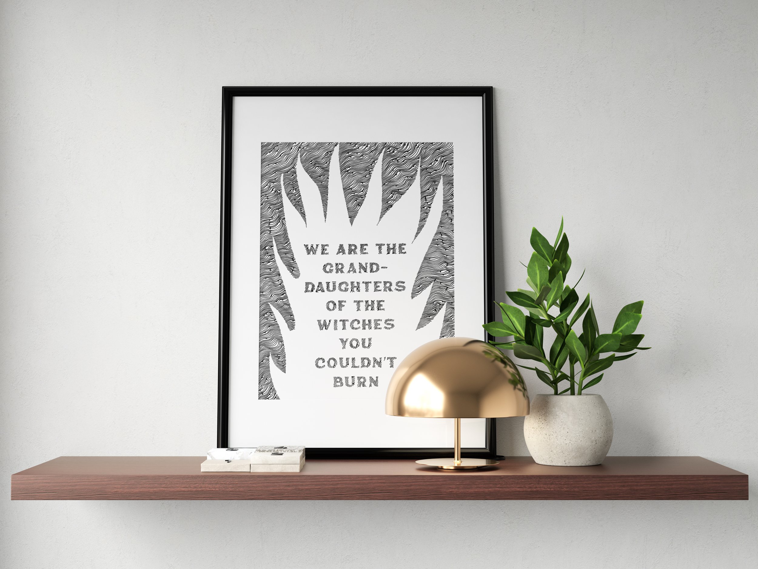 witches, print, art, halloween, etsy, etsy shop, etsy seller, etsy find, witchy, all hallows eve, illustration, art print, home décor, feminism, feminist, 