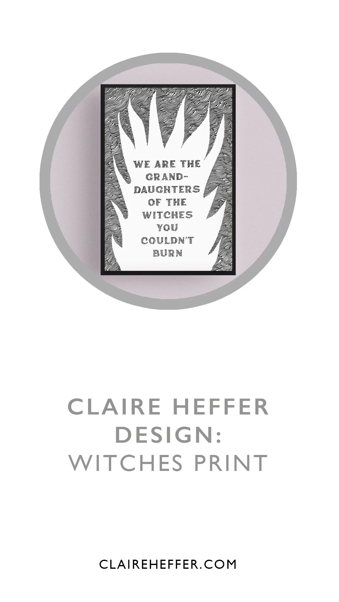 CLAIRE HEFFER DESIGN: WITCHES PRINT 