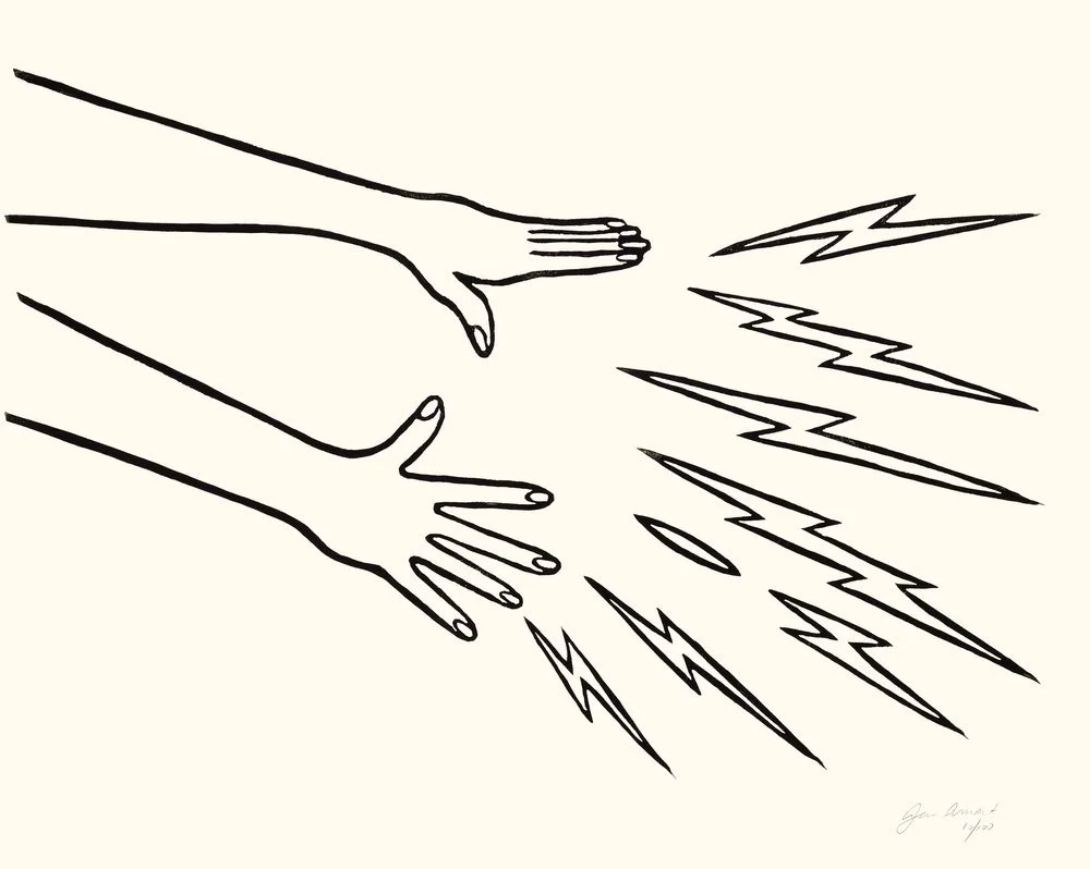 Jennifer Ament, Linocut, hands, figures, gold, black and white, monochrome, nature, animals, mural, print, female artist, art inspiration, inspirational art, creative, creator, creators, art gallery, artist, artwork art work, artistic, art inspirati