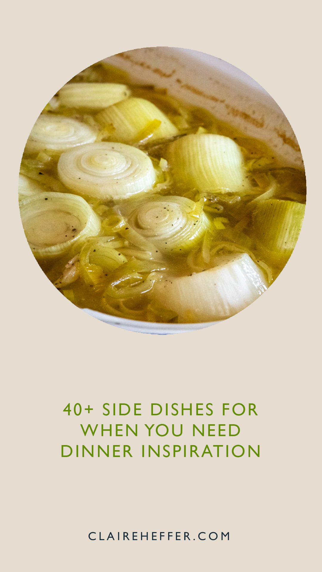 FOCUS ON SIDE DISHES — CLAIRE HEFFER DESIGN