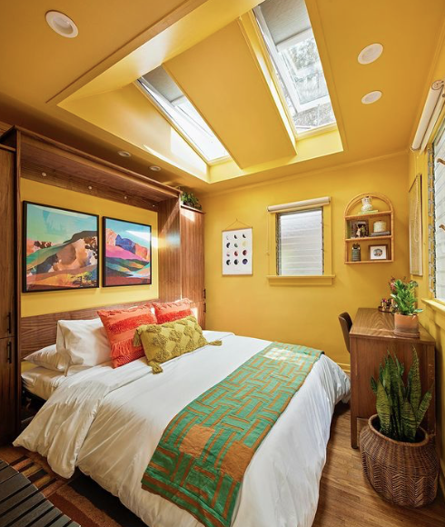    yellow interiors, yellow interior inspiration, yellow outfit inspiration, yellow pieces to bring sunshine to your life, yellow colour guide, yellow art to brighten your walls, yellow in the bedroom, interior accents in yellow, yellow colour guide,