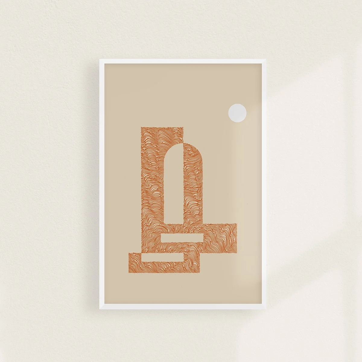   Arches at Dusk, Art Print, Orange, Earth tones, Wall Art, Wall Decor, Modern, minimal, boho, Home décor, Interior design, Gift, Hallway,  