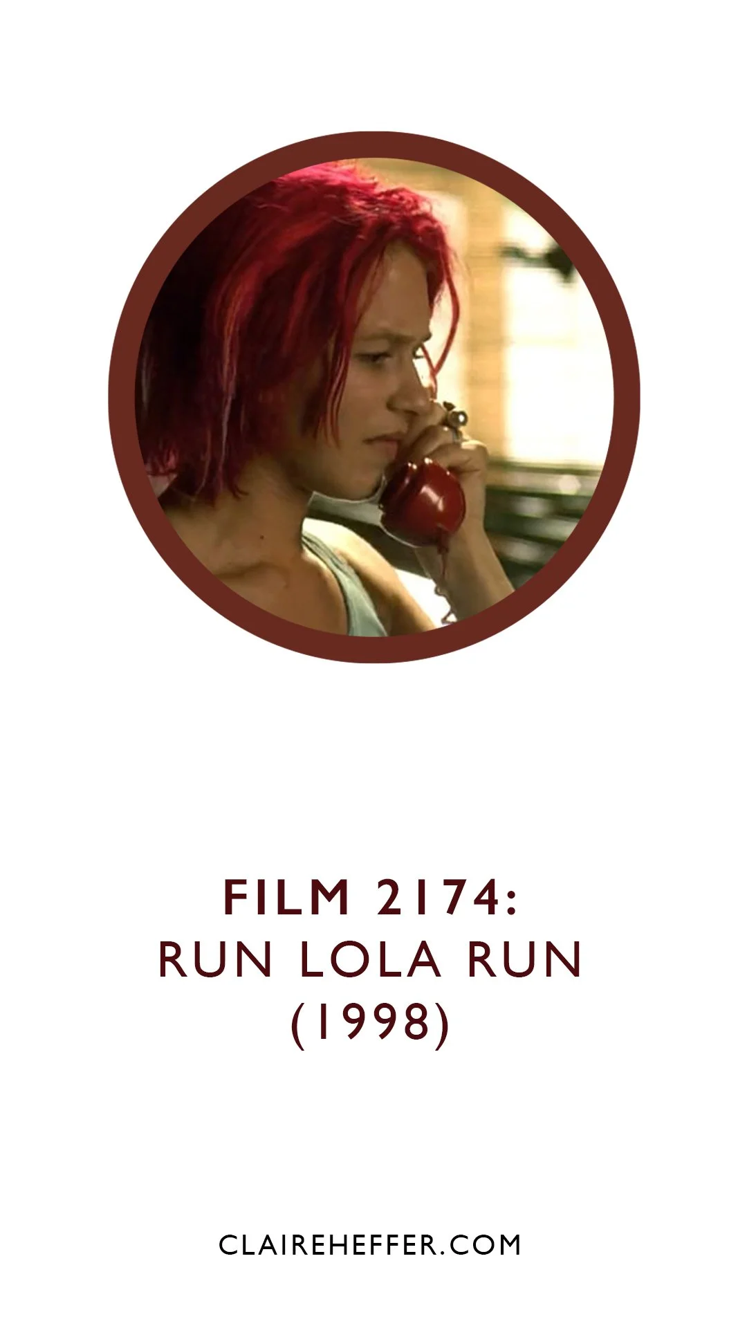 FILM 2174: RUN LOLA RUN&nbsp;(1998)