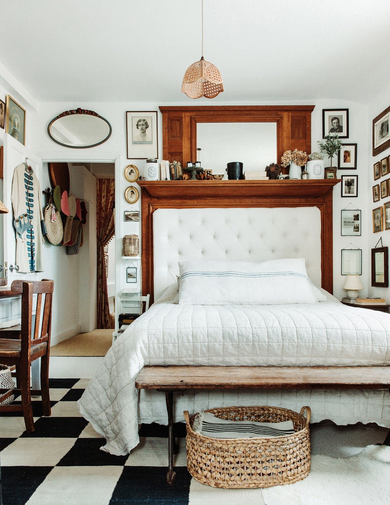    Maximalist, space, small space, doesn’t have to look messy, Designer, creative consultant,&nbsp;Violet Dent, pink, front room, stripes, flowers, petals, frames, gallery wall, big beautiful window, vintage dining table, framed art, lamp shades, kit