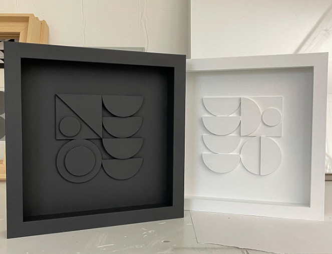   SEAN THORNHILL , INSPIRATION, ART &amp; DESIGN, art, paper art, 3d art, abstract art, paper craft, geometric,  blog post, chd, clairehefferdesign, Claire heffer design, ch design, art pieces, pink, green, white, textured art,  art inspiration, insp