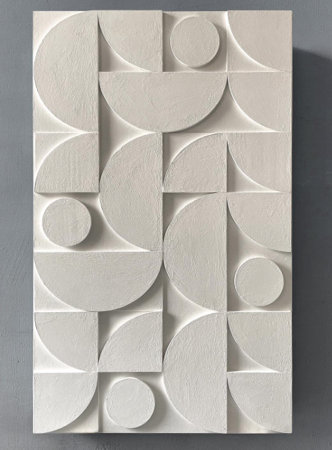   SEAN THORNHILL , INSPIRATION, ART &amp; DESIGN, art, paper art, 3d art, abstract art, paper craft, geometric,  blog post, chd, clairehefferdesign, Claire heffer design, ch design, art pieces, pink, green, white, textured art,  art inspiration, insp