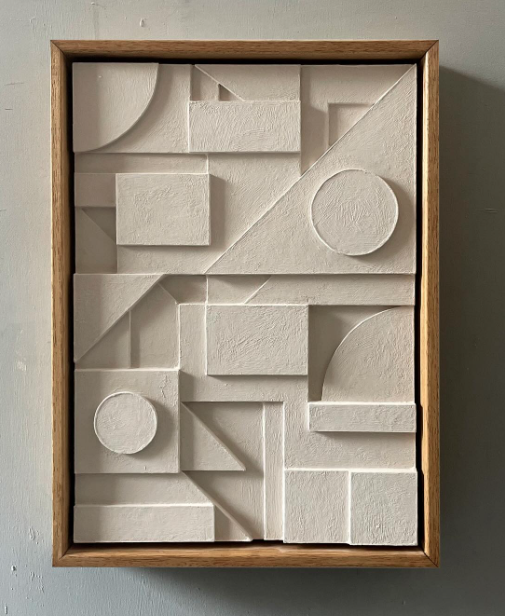   SEAN THORNHILL , INSPIRATION, ART &amp; DESIGN, art, paper art, 3d art, abstract art, paper craft, geometric,  blog post, chd, clairehefferdesign, Claire heffer design, ch design, art pieces, pink, green, white, textured art,  art inspiration, insp