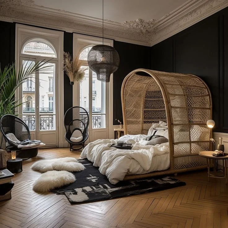  Diy Bed Projects, Green Bedscapes, Bedside Table Inspiration, Bed Inspiration, Bedroom Inspiration, Luxury Bedroom Inspiration, Bedroom Art, Glamorous Bedroom Inspiration, Cozy Bed Nooks, Wooden Headboards To Transform Your Bedroom, Diy Headboards T