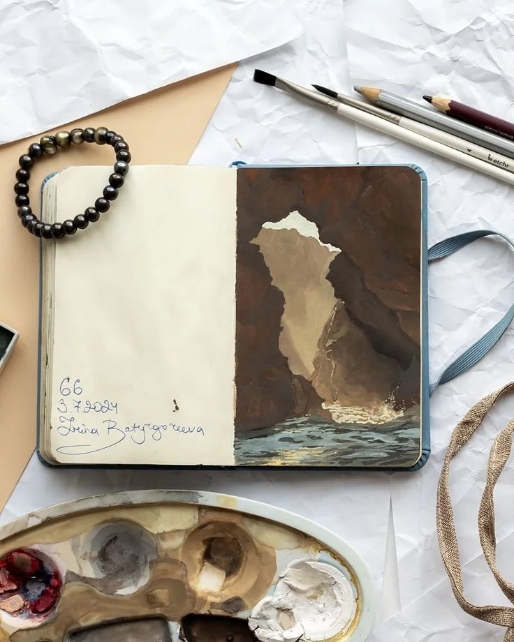  colour pallets, artist sketchbook, sketchbook, sketches, travel, travel journal, artwork, journal, junk journal, journalling ideas, watercolour, postcards, diary, pallets, coloured pencils, pencil sketch, quick sketch, notebook, word book, instax jo