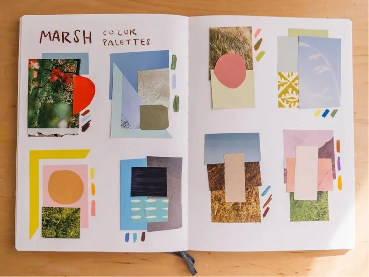  colour pallets, artist sketchbook, sketchbook, sketches, travel, travel journal, artwork, journal, junk journal, journalling ideas, watercolour, postcards, diary, pallets, coloured pencils, pencil sketch, quick sketch, notebook, word book, instax jo