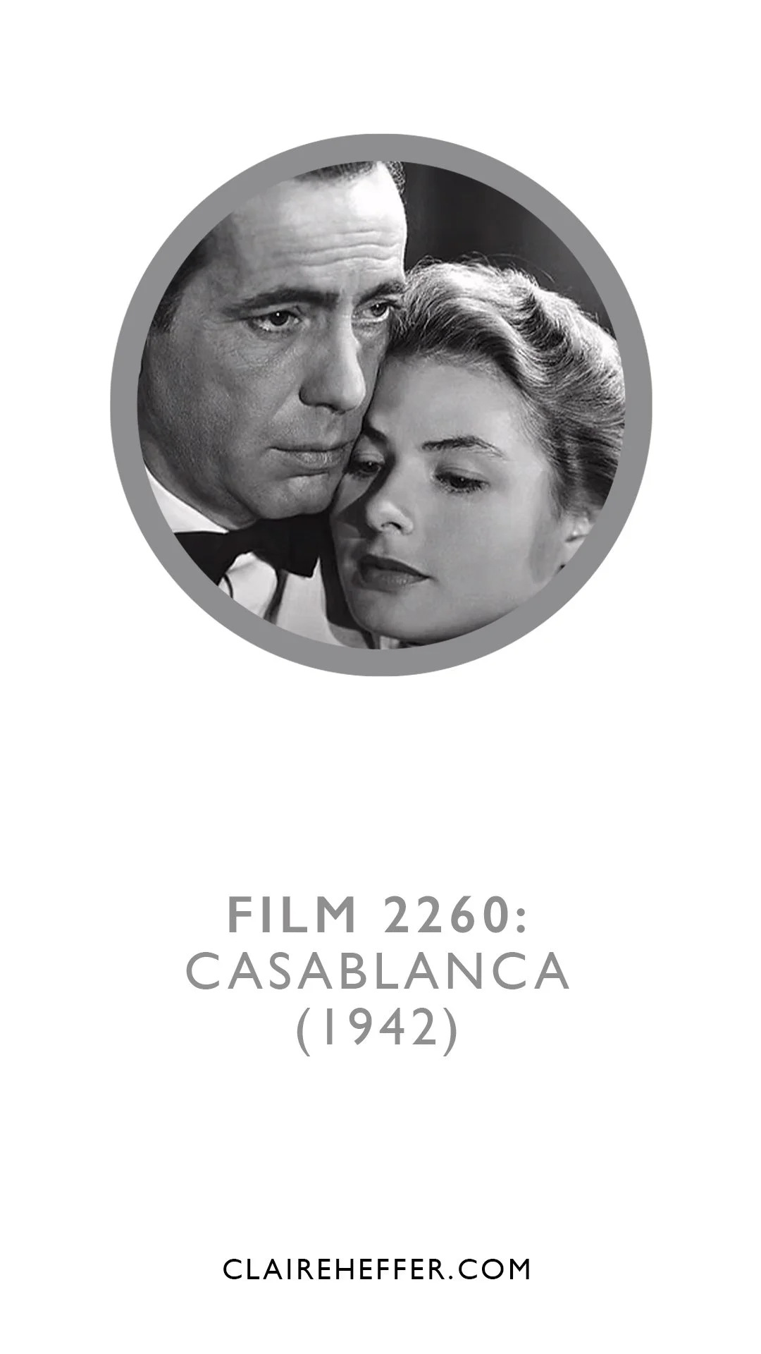 FILM 2260: CASABLANCA&nbsp;(1942)