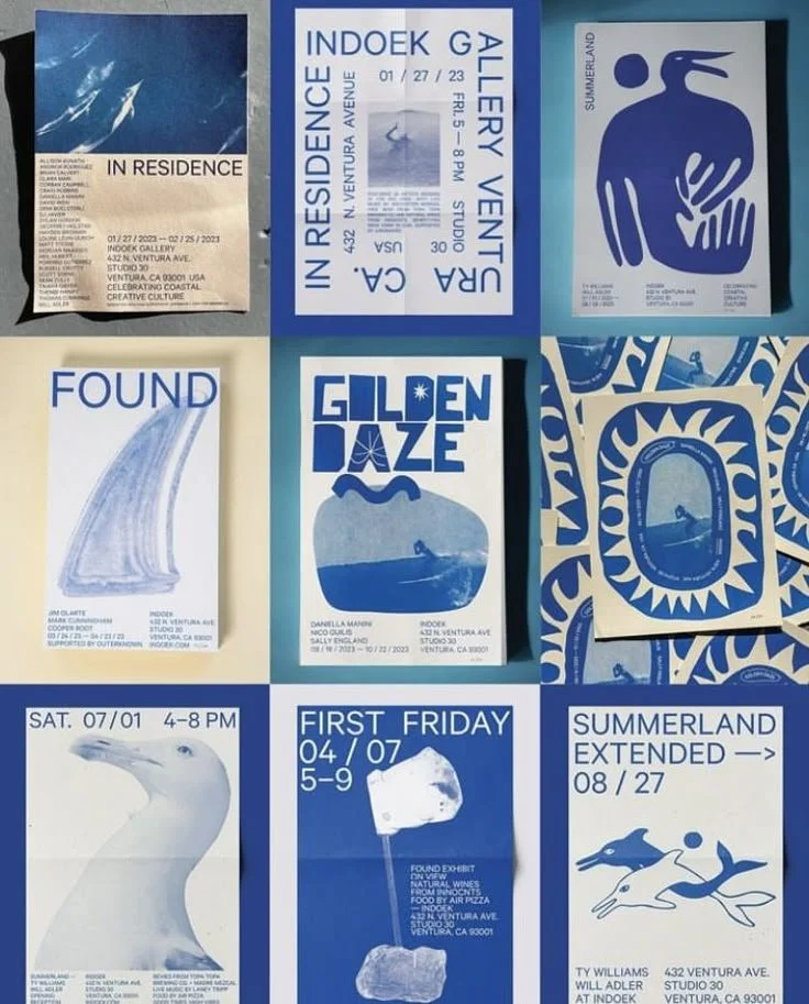 Blue And White In Branding And Design | Blue And White In Graphic Design 
