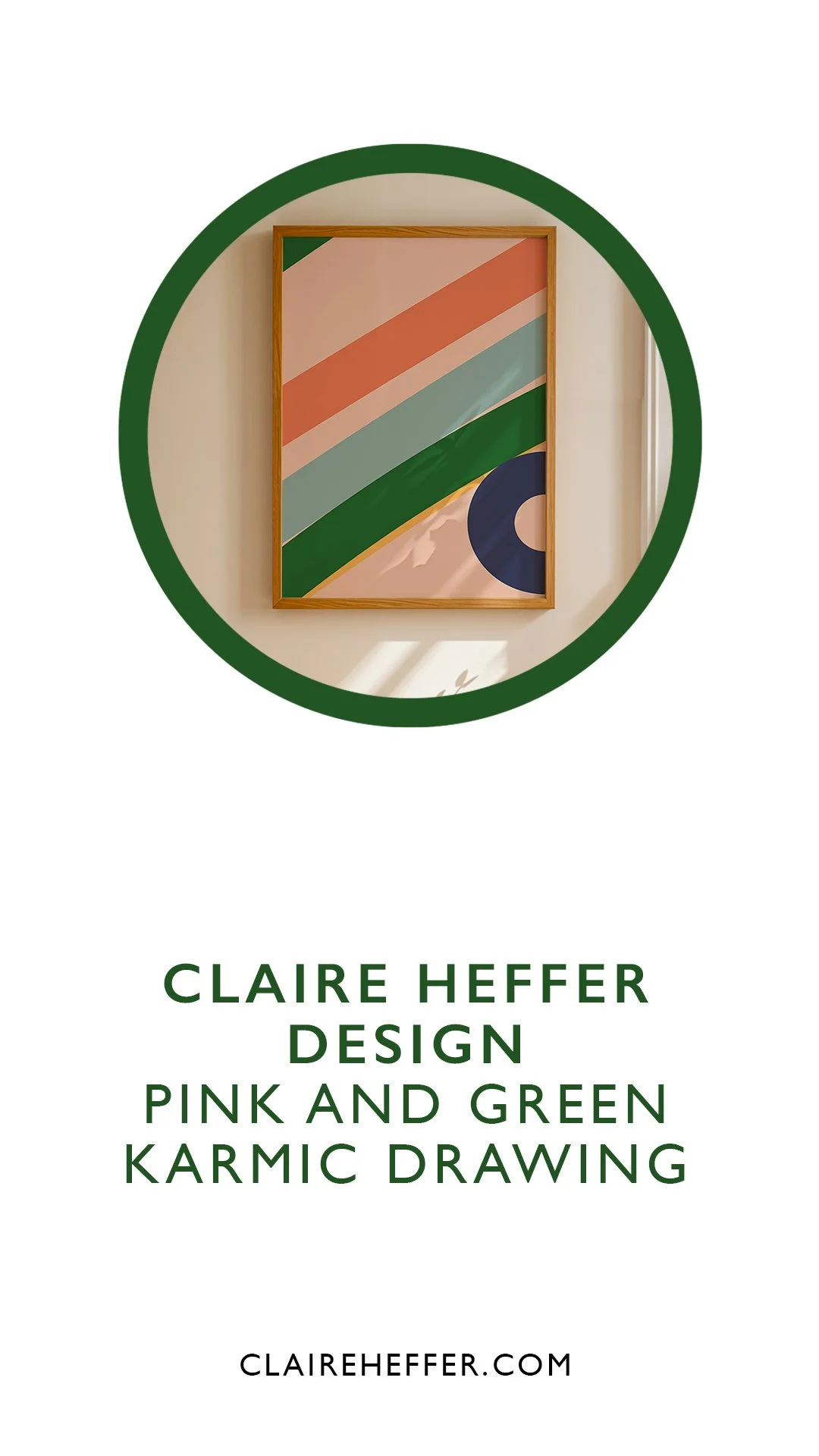 CLAIRE HEFFER DESIGN: PINK AND GREEN KARMIC DRAWING