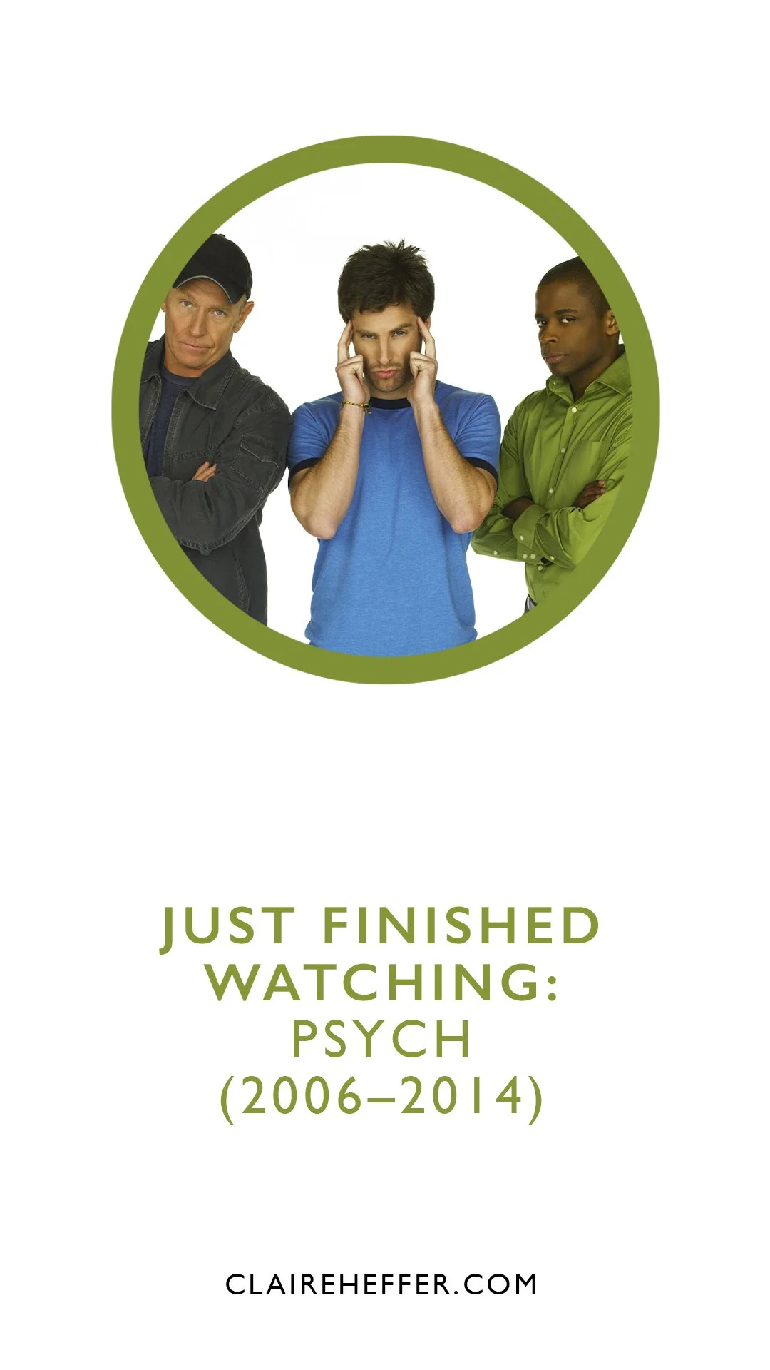 JUST FINISHED WATCHING: PSYCH (2006–2014)