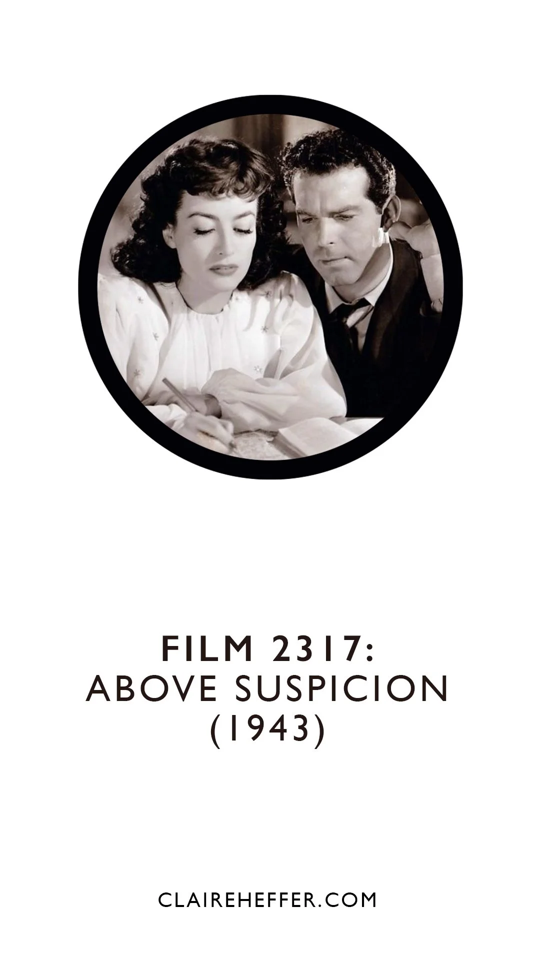 FILM 2317: ABOVE SUSPICION (1943)